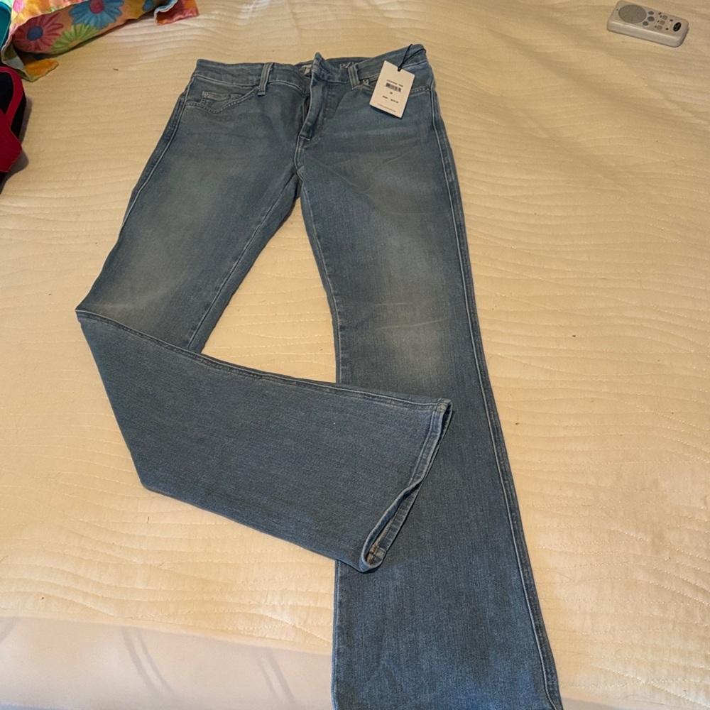 7 For All Mankind Light Blue boot cut Jeans New w tags! Sz 29 - Picture 7 of 7